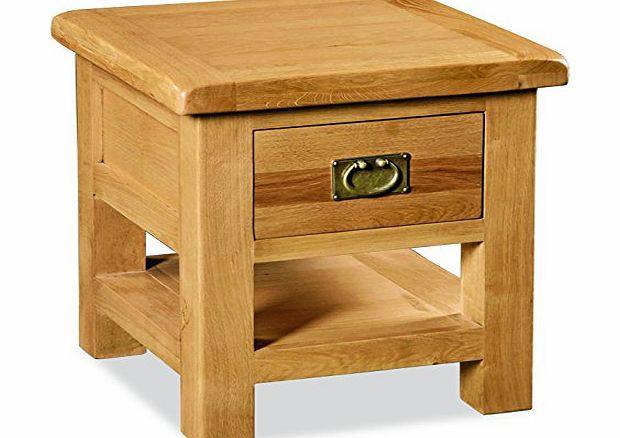 Roseland Furniture Ltd Zelah Oak Lamp Table with Drawer