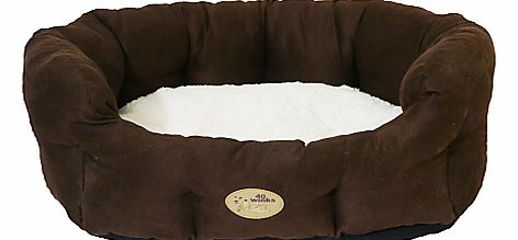 Rosewood 40 Winks Faux Suede Dog Bed