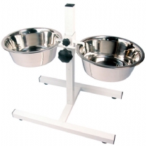 Rosewood Adjustable Stainless Steel Feeder 57 X
