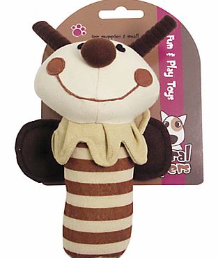 Rosewood Natural Nippers Cuddle Plush Puppy Rattle