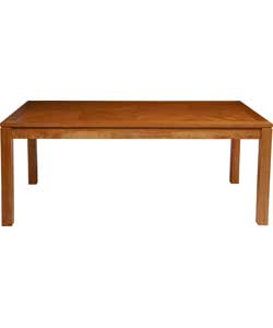 Ross Oak Finish Patterned Dining Table