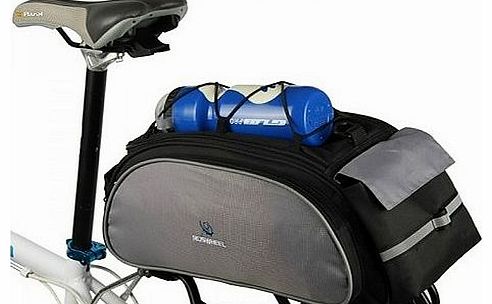 Black Roswheel Cycling Bicycle Bag Bike Outdoor Travel Rear Seat Bag Pannier 13L