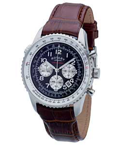 Rotary Gents Chronograph Black Watch