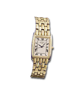 Rotary Gold Plated Quartz Bracelet Watch