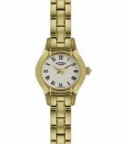 Rotary Ladies Gold Plated Cocktail Watch