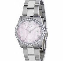 Rotary Ladies Havana Crystal Set Watch