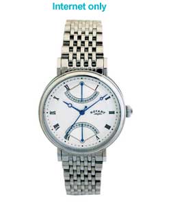 rotary Ladies Multidial Silver Bracelet Watch