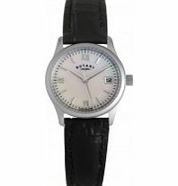 Rotary Ladies Pearl Black Watch