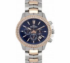 Rotary Ladies Summer Rose Two Tone Chronograph