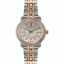 Rotary Ladies Two Tone Stone Set Watch