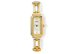 Rotary LB1016707 9ct Gold Diamond Bracelet Watch