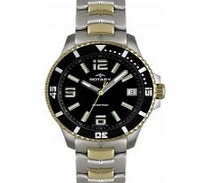 Rotary Mens Aquaspeed Two Tone Watch