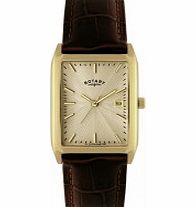 Rotary Mens Champagne Brown Watch