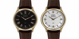 Rotary Mens Revelation Quartz Watch with Two Faces