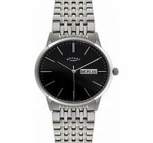 Mens Silver Steel Bracelet Watch