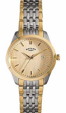 Rotary Mens Two-Tone Classic Bracelet Watch