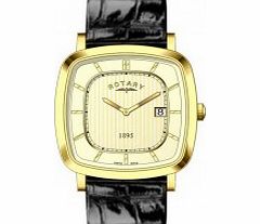 Rotary Mens Ultra Slim Gold Plated Watch