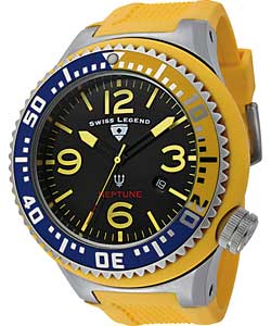 Rotary Swiss Legend Black and Yellow Sports Watch