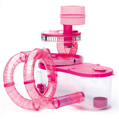 Rotastak Pink Fun Palace Hamster Cage by Rotastak