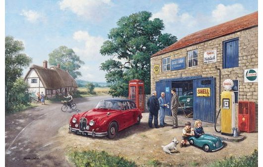 Rothbury Collection Bridge Garage Mk.II - Jaguar car (birthday card)