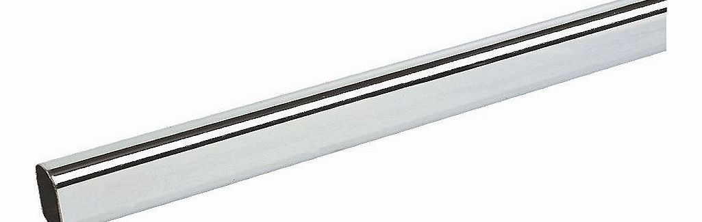 Rothley Oval Wardrobe Rails Chrome 1829 x 30mm