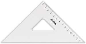 Rotring 45 Degree Set Square with Bevelled and