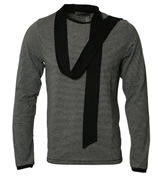 Rough Justice Black and Grey Stripe Long Sleeve