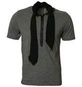Rough Justice Black and Grey Stripe T-Shirt