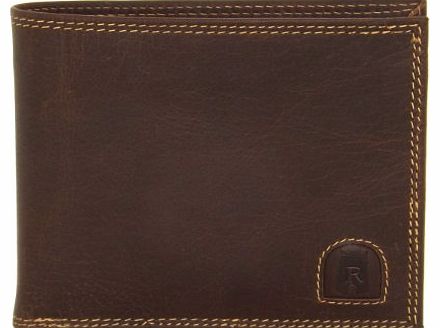 Rowallan  GATEHOUSE CHOCOLATE BROWN DESIGNER SMOOTH LEATHER BI-FOLD WALLET WITH CREDT DEBIT CARD HOLDER FOR MENS