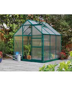 Rowlinson Aluminium Frame Greenhouse 6 x 6ft