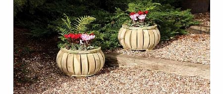 Rowlinson Pack of Two Marberry Ball Planters