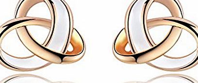 ROXI Womens Elegant Rose Gold Plated Drop of Water Oil Tricyclic Earrings