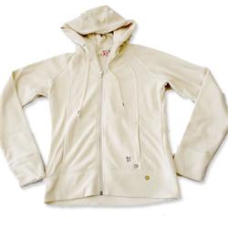 Bees Knees Fleece Zip Hoody - Cream