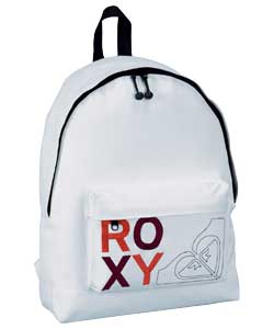 Roxy Black Square Logo Backpack