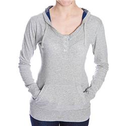 Roxy Caribou Hooded T-Shirt - Heather Grey