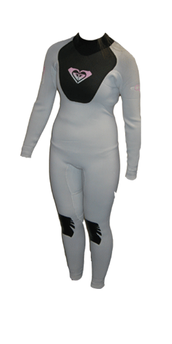 Cell 3/2mm Ladies Steamer Wetsuit White
