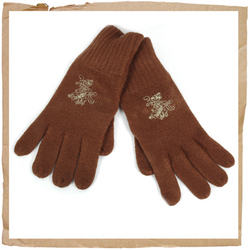 Roxy Coop Gloves Brown