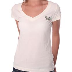 roxy Fly With Me Solid Harmony T-Shirt - Cream