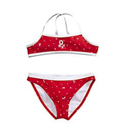 roxy Girls Cool Box Bikini - Vermillion