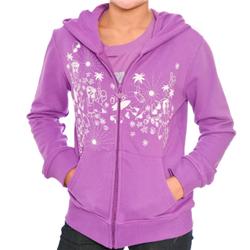 Girls Jaylynn Sun Kissed Zip Hoody - Violet