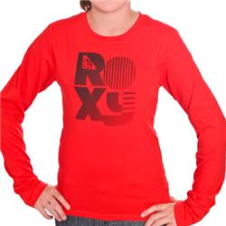 roxy Girls Radar 2 Ball LS T-Shirt - Fire Red
