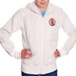 Roxy Girls Snow Trip Zip Hoody - Cream