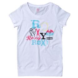 Roxy Girls Stack It Davis T-Shirt - White