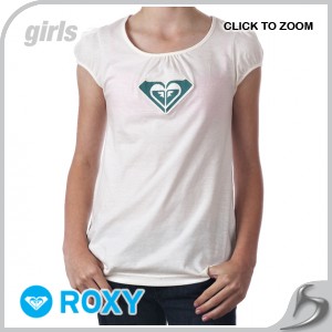 Girls T-Shirts - Roxy FEATHER T-Shirt - CREAM
