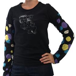 Roxy Girls Transit Punchbowl LS T-Shirt - True Blk