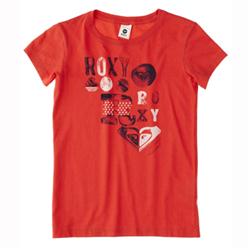 Roxy Girls Walking The Pier T-Shirt - Crimson Red