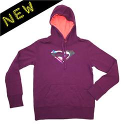 Roxy Heart Hoody - Gloxinia