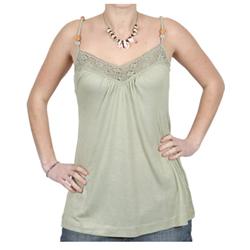 Hot Tropics Top - Fatigue Green