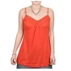 Hot Tropics Top - Red Orange