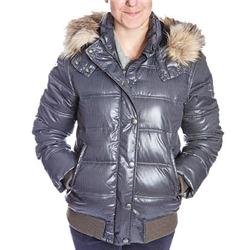 Roxy In Town Padded Jacket - Concrete